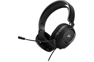 CORSAIR HS35 v2 Multiplatform Wired Gaming Headset – Flexible Omni-Directional Microphone – Universal 3.5mm Connection – PC, 