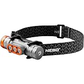 NEBO Transcend 1500 Rechargeable Headlamp | 1,500 Lumens, 5 Light Modes, Detachable Magnetic Work Lamp, Waterproof, Bright LED Head Light for Hiking &amp; Camping, Includes USB Charging Cable