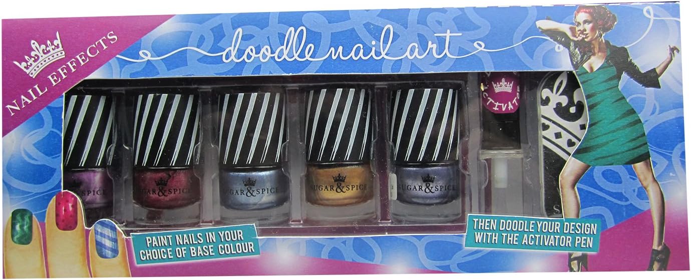 Evie Mai Sugar and spice doodle nail art set. Perfect Christmas Gift