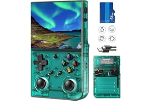 AIVUIDBS Classic Up Retro Handheld Game Console,Portable Game with 3.5 Inch IPS Screen,with 64G TF Card Pre-Installed 4353 Games Supports 5G WiFi Bluetooth HDMI and TV Output