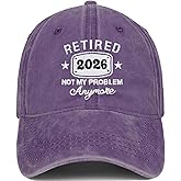 Retirement Gifts for Men Women 2025 Retired Hat Gift Ideas Embroidered Baseball Cap