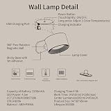 Coollamp LED Indoor Wall Lamp—Rechargeable Battery, 3 Brightness Levels view 8