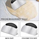 Vicloon 3 Dough Scraper Set Stainless Steel Plastic Pastry Cutter Chopper Bread view 4