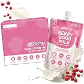 Choolip Berry Good Milk for Cats &amp; Dogs &ndash; Lactose-Free Pet Milk Pouches &ndash; Vet-Formulated Hydrating Drink with Cranberry, CoQ10, Glucosamine &amp; Omega-3 (100mL x 8 Pouches)