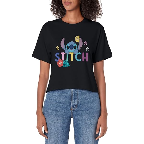 Lilo and Stitch Women's Crop Top at Amazon Women's Clothing