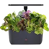 AeroGarden Harvest 2.0, Indoor Garden Hydroponic System with LED Grow Light, Holds up to 6 AeroGarden Pods, Charcoal