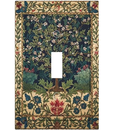 Floral Hummingbird Light Switch Cover Plate – Botanical Spring Decor, Polycarbonate Wall Plate For Toggle Rocker, Standard Size