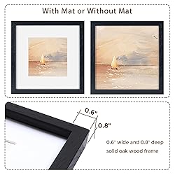 Oak Wood 12x12 Picture Frames in