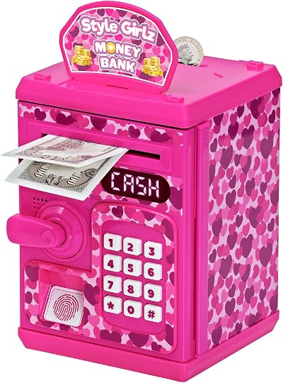 Style Girlz Digital Money Box for Girls - Electronic Piggy Bank with Password