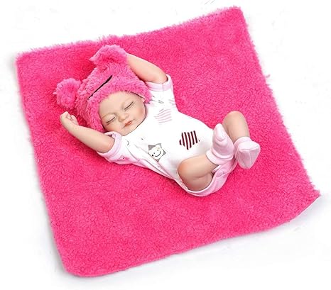 Mxeco 10 Inch Full Body Silicone Reborn Baby Dolls Alive Lifelike Sleeping Dolls Realistic Bebe Reborn Babies Girl Toys Rone Life Amazon De Kuche Haushalt