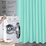 EurCross Light Green Shower Curtain 180x180cm Mould Proof Quick Dry view 7
