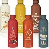 LemonRoad 6 Pcs Christmas Stainless Steel Cup, 17 oz Employee Appreciation Reusable Gift, Thank You Water Bottle Bulk, Color Sport Bottle, Inspirational Team for Coworker Teacher Nurse Staff Gift