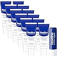 Vaseline Lip Therapy Advanced Healing Lip Balm Tube 12-Pack – White Petroleum Lip Protectant, 0.25 Oz Ea