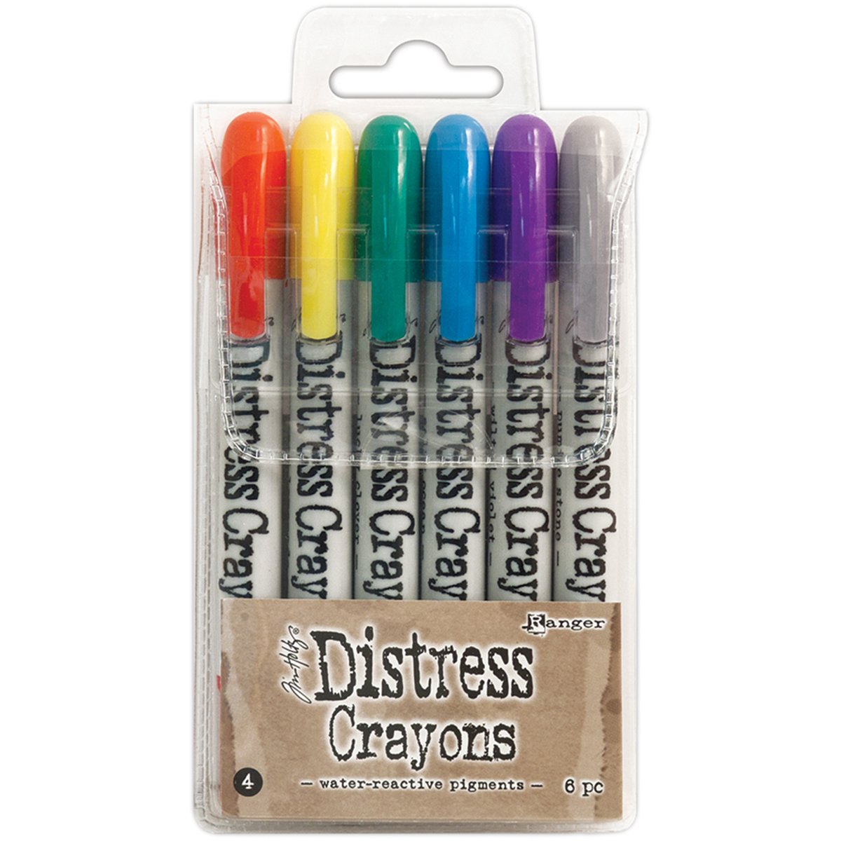 Ranger Tim Holtz - Distress Crayons Set 4, 13.97 x 7.62 x 1.27 cm