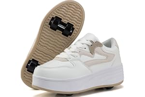 ANEFUN Roller Skate Shoes for Women Girls Sneakers with Detachable Wheels Sport Shoe Suitable for Halloween Christmas Birthda