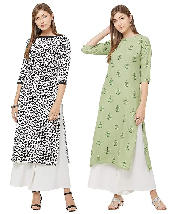 Women's Kurta (KURTI-COMBO-104- Multicolored S)