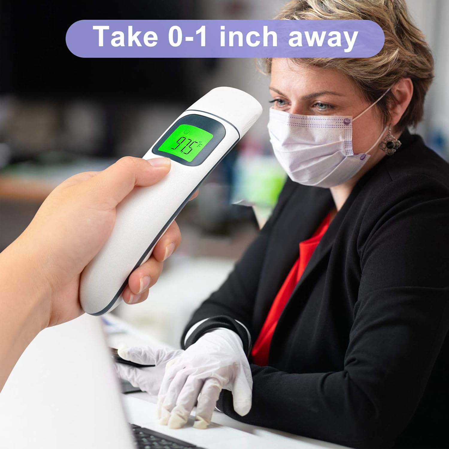 Thermometer for Adults No-Touch Forehead Thermometer Infrared Adult Thermometer for Fever Digital Thermometer for Adults Baby Thermometer Indoor Outdoor: Industrial & Scientific