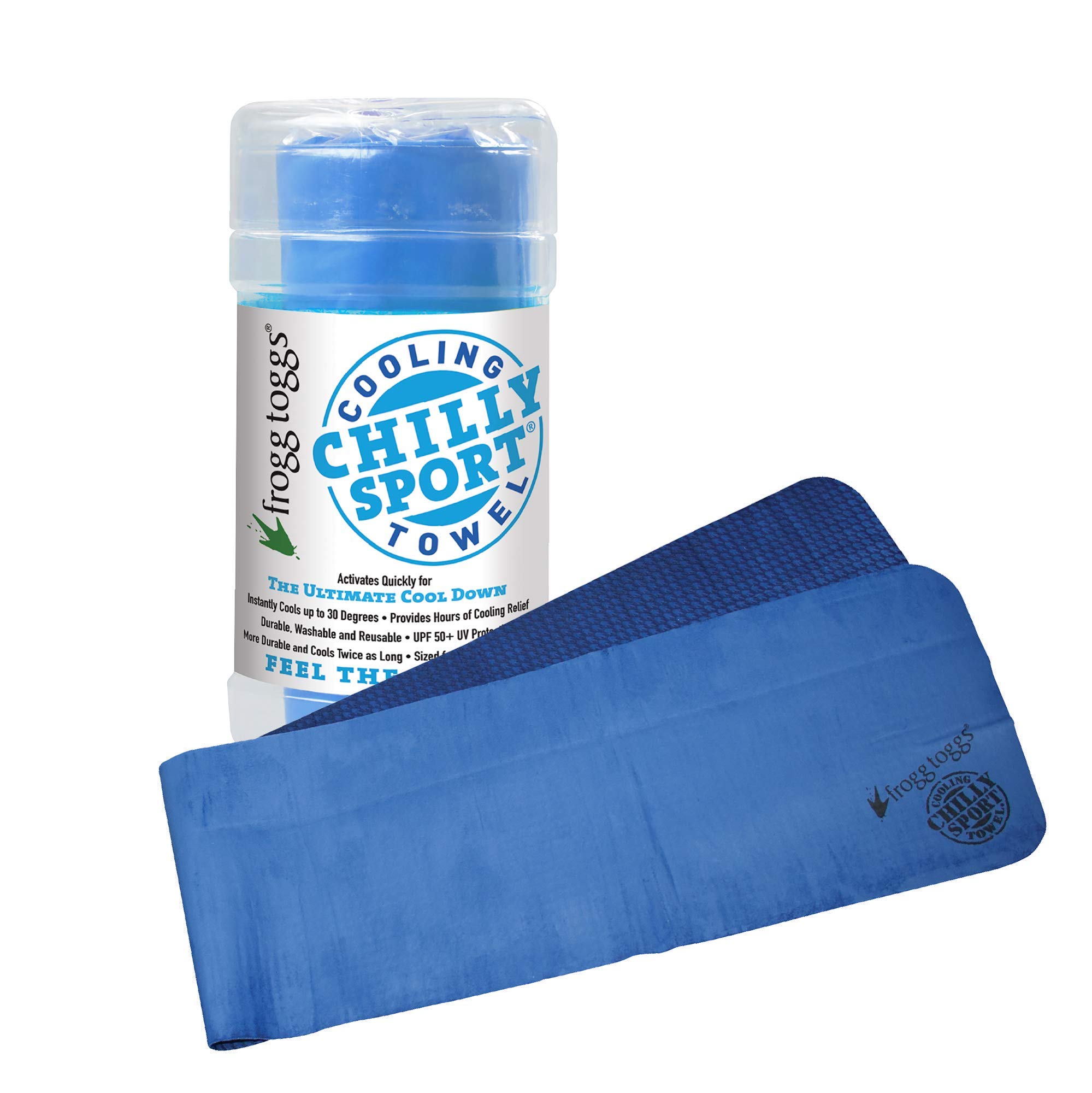 FROGG TOGGS Chilly Sport Cooling Neck Wrap & Head Band, Blue, One size