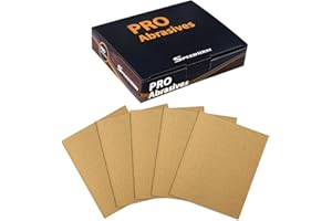 SPEEDWOX 1/4 Sheet Sandpaper Sheets 25PCS Premium Sand Paper 220 Grit Sanding Sheets 5.5" x 4.5" Sandpaper for Wood Metal Aut