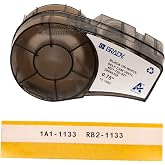 Brady Authentic (M21-750-427) Self-Laminating Wire Wrap for Control and Electrical Panels, Datacom Cable, Black on White- For M210, M210-LAB, M211, BMP21-PLUS and BMP21-LAB Printers, .75" W, 14' L