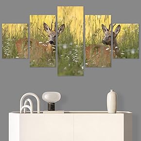 SIGNWIN 5 Panel Canvas Wall Art Modern Art...