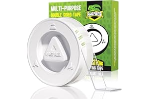 PAGFAER Double Sided Tape Heavy Duty, Double Sided Mounting Tape, Clear & Tough Two Sided Nano Tape, Removable Picture Hanging Strips for Wall, Poster, Carpet,Balloon Home Outdoor