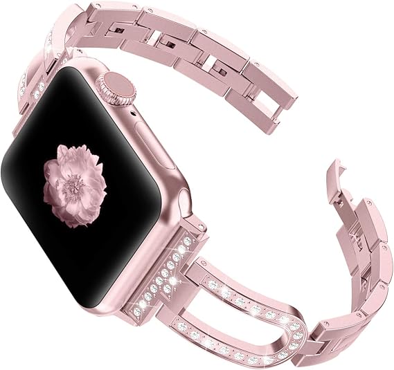 wearlizer apple watch band rose gold