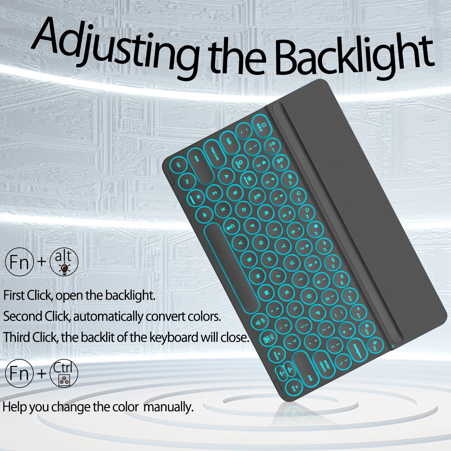 iPad Pro 12.9 2018-3rd Gen Case with Keyboard [Support Apple Pencil Charging] - Soft Rubber Case - Magnetically Detachable Wireless Backlit Keyboard for iPad Pro 12.9 2018 (Not for 2017/2015), Black