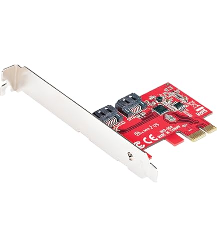 Amazon.com: Startech 2P6GR-PCIE-SATA-CARD Sata III 6Gbps PCie X2