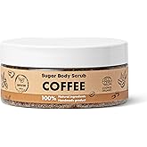 SoapFactory Organic Sugar Coffee Scrub for Body and Face, Natural Exfoliator for Women and Men, Organic Certified, Vegan, 8.8