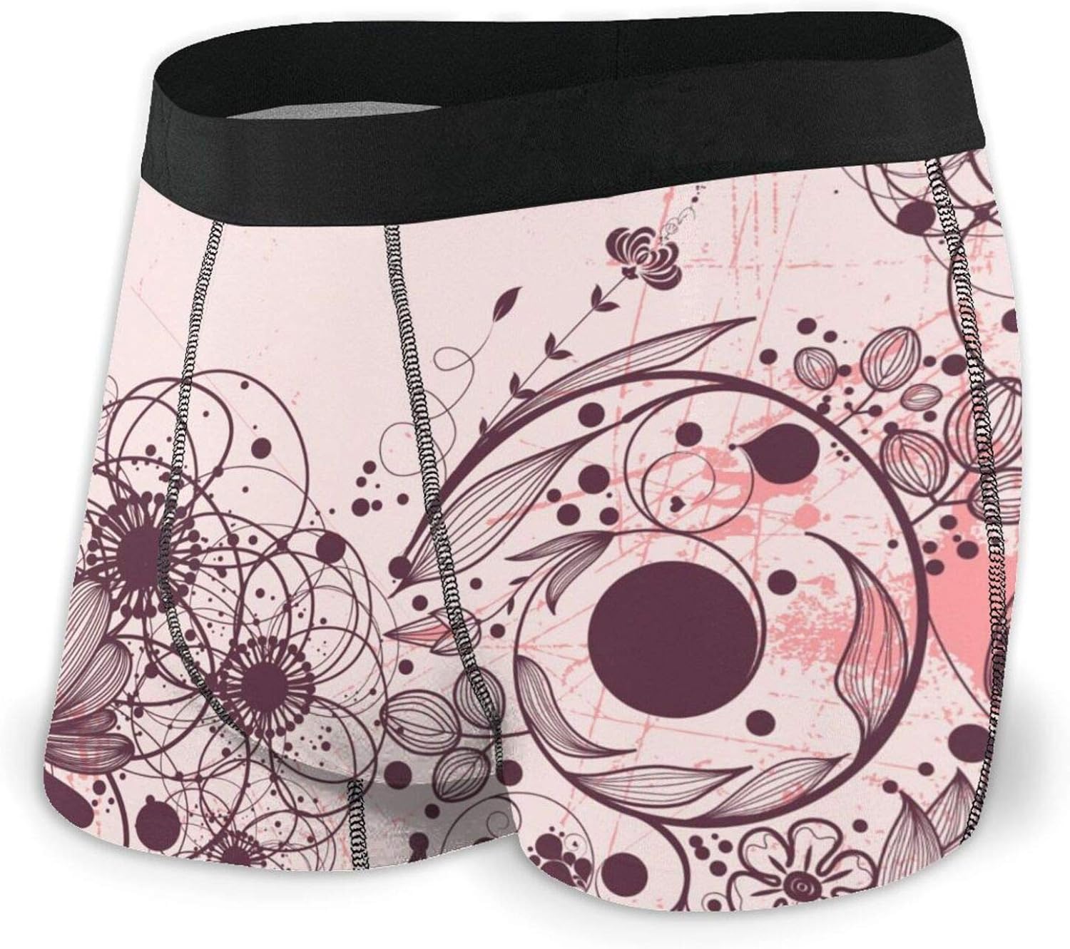 Flower Mens Boxer Briefs Comfortable Sport Underwear Boxers for Men