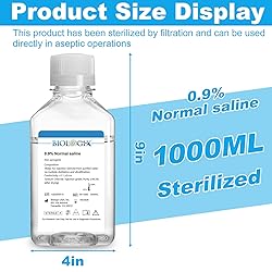 CryoKing 0.9% Normal Saline Solution, 1000ml 0.1um