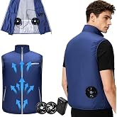 AOJLZF 30V Cooling Vest jacket with 2 Fans for Men Women, Air Conditioner Vests, 20000mAh Battery pack, for Outdoor Work
