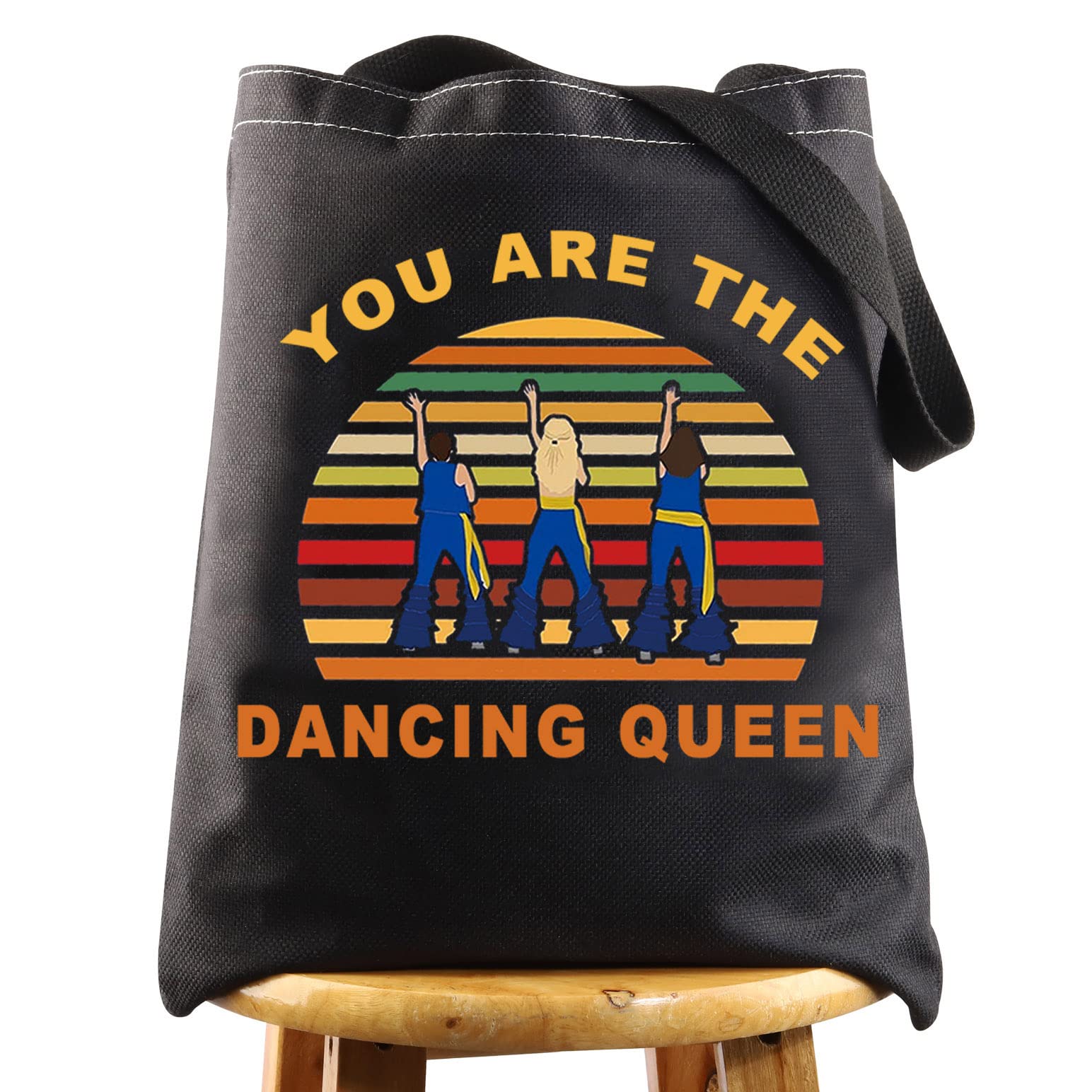 LEVLO Mamma Musical Comedy Make Up Bag Mamma Fans Gift You Are The Dancing Queen Makeup Zipper Pouch Bag, Dancing Queen BT, Make Up Bag