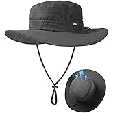 FURTALK Sun Hats for Men Women Packable Wide Brim Summer UV Protective Bucket Hat UPF 50+ Hat for Fishing Hiking
