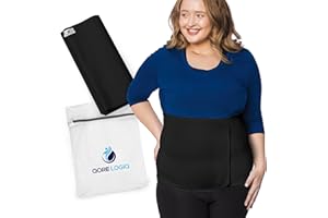 QORE LOGIQ Plus Size Abdominal Binder Post Surgery for larger Men + Women - Postpartum Belly Band - Compression Garment - Hernia Belt For Men + Woman - C Section Belly Binder - Adjustable (12 INCH XL)