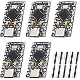 Pro Micro with Atmega32U4 chip Development Board, AYWHP 5 PCS Pro Micro 5V/16MHz Nano microcontroller Development Board with Built-in USB updater Type-C Interface Compatible with Arduino IDE
