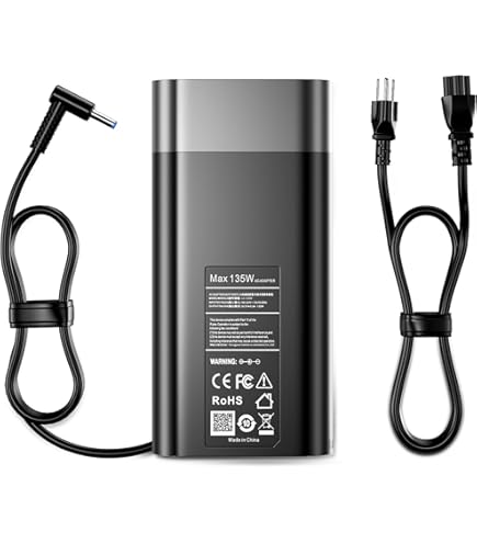135W Charger For HP Spectre X360 15 16 15-df0xxx 15-df1xxx 15-eb0000 15-eb1000 15t-df 15t-EB 16-f0000 16-f1000 16-f2000 16t-f000 Omen 15 17 Envy 14 15 17 Pavilion 15 17 Plus 16 Gaming Laptop