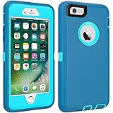 CAFEWICH iPhone 6/6S Case Heavy Duty Shockproof High Impact Tough Rugged Hybrid Rubber Triple Defender Protective Anti-Shock