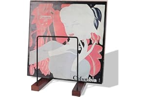 FFQ Vinyl Record Holder, Vinyl Record Storage, Album Storage Rack for Vinyl Records, Pine Wood 35Lps