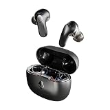 Skullcandy Rail ANC Wireless Earbuds, Bluetooth Headphones, Active Noise Cancelling, Up to 38 Hours Battery, Microphone for iPhone Android, Customizable via Skull-iQ App - True Black