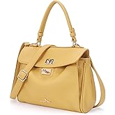 Angel Kiss Small Top Handle Satchel Purses and Handbags for Women Soft Vegan Leather Tote Shoulder Bag