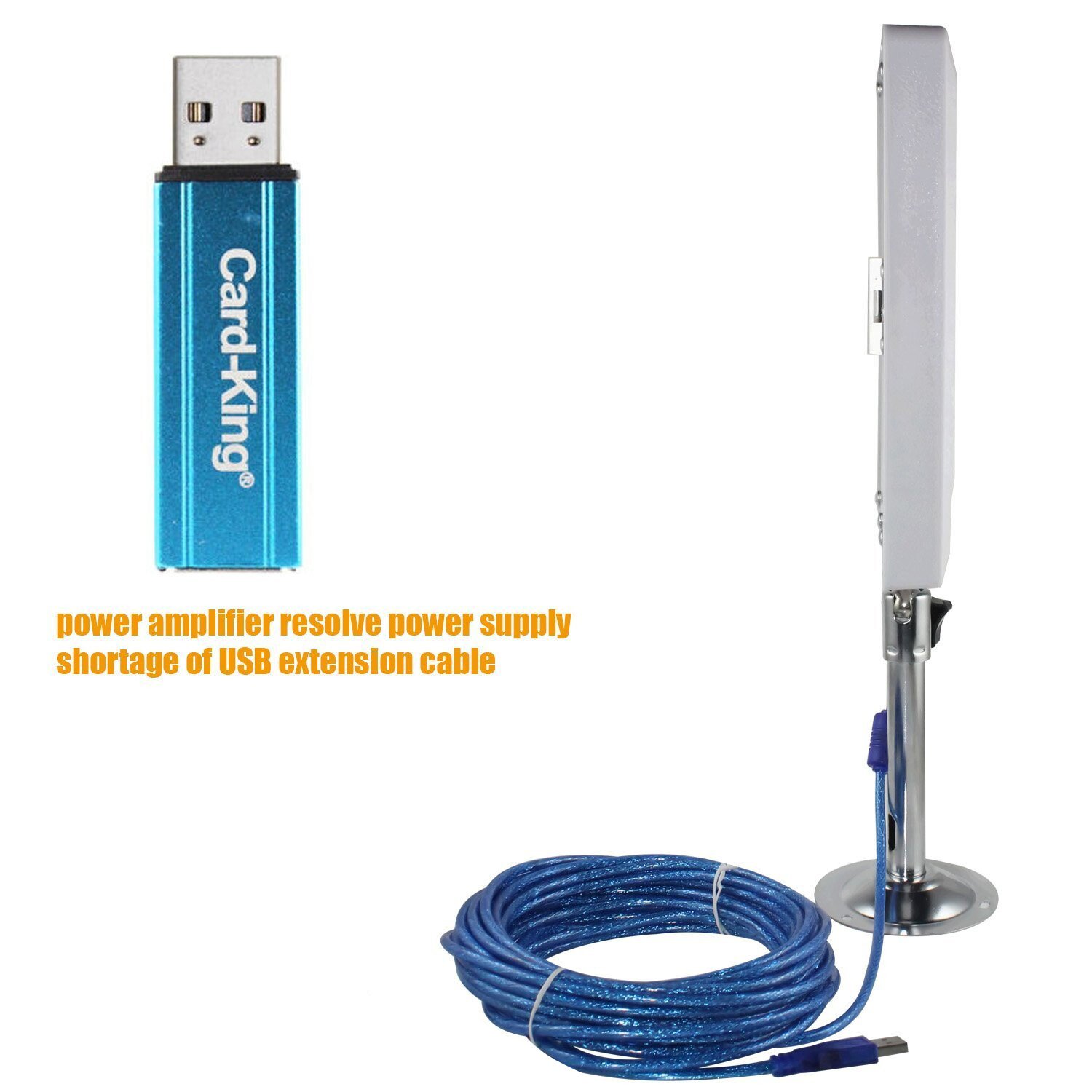 Wifi Adapter 300Mbps Wifi Extender Long Range Indoor Outdoor with 20dBi High Gain Antenna for Windows / Mac