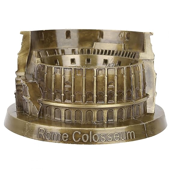 Buy Colosseum Model, Colosseum Ornament, Miniature 13cm Vintage Bronze Color for Home Office