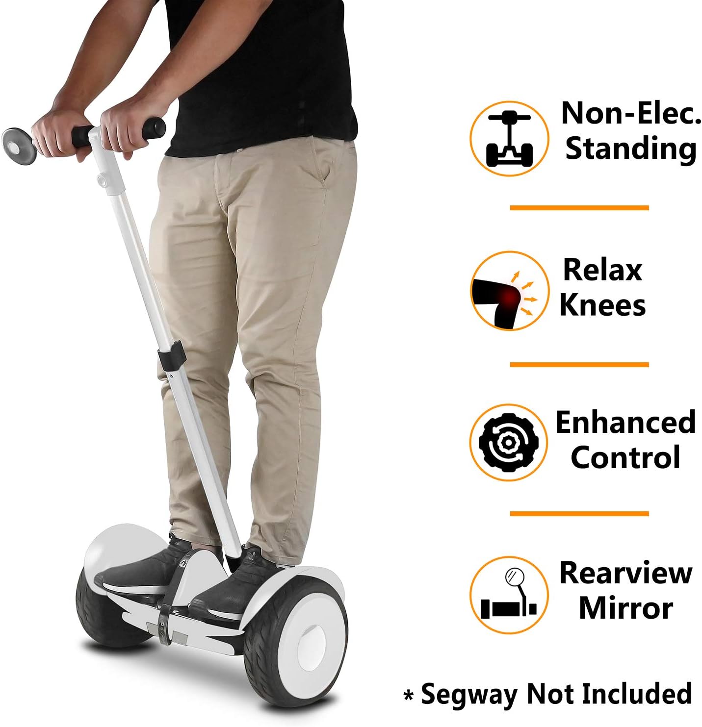 AUBESTKER Handlebar Kickstand Kit for Segway Ninebot S, Adjustable Height, Fit for Kids and Adults