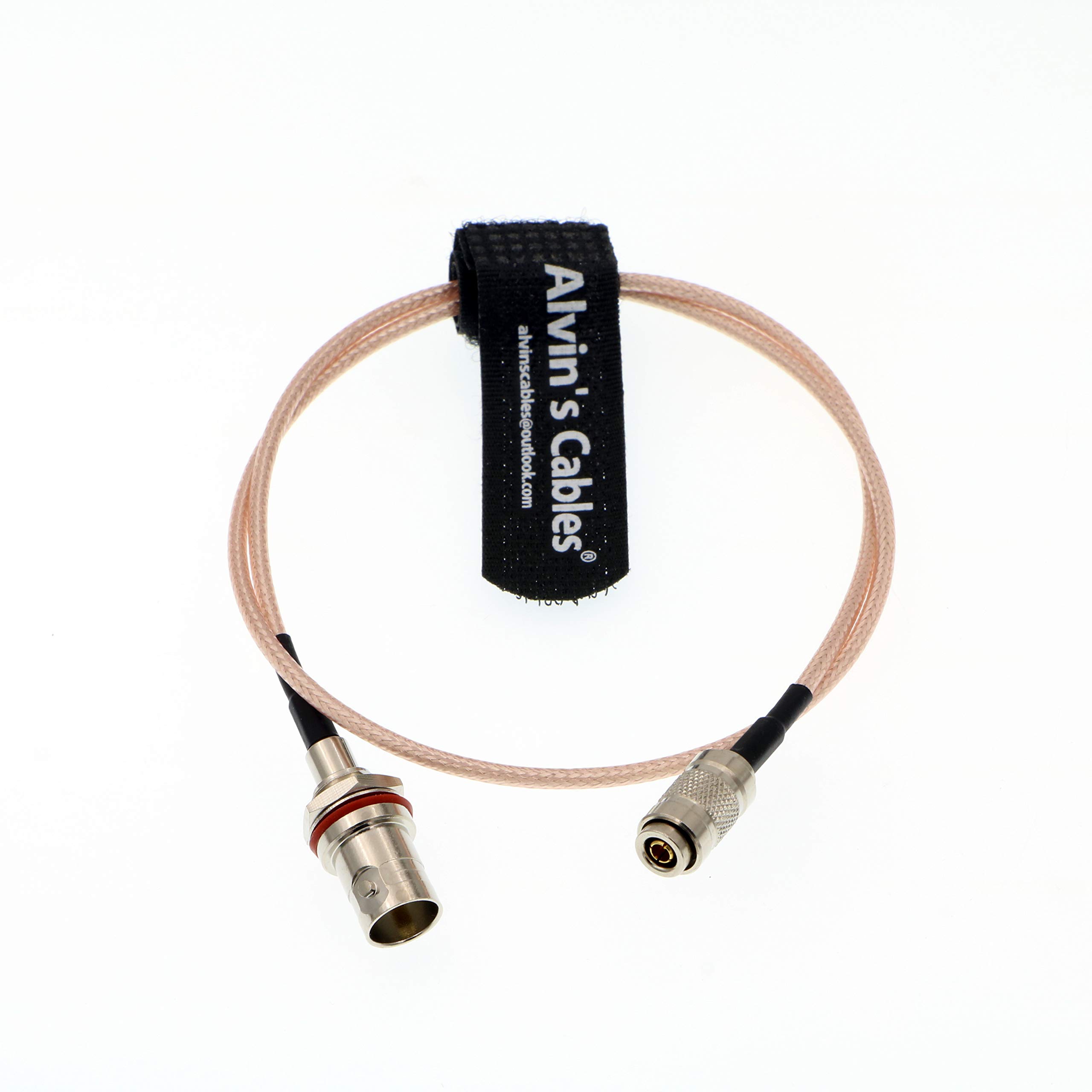 Alvin's Cables DIN 1.0/2.3 to BNC Female Cable for Blackmagic HyperDeck Shuttle HD SDI 75ohm RG179 50CM