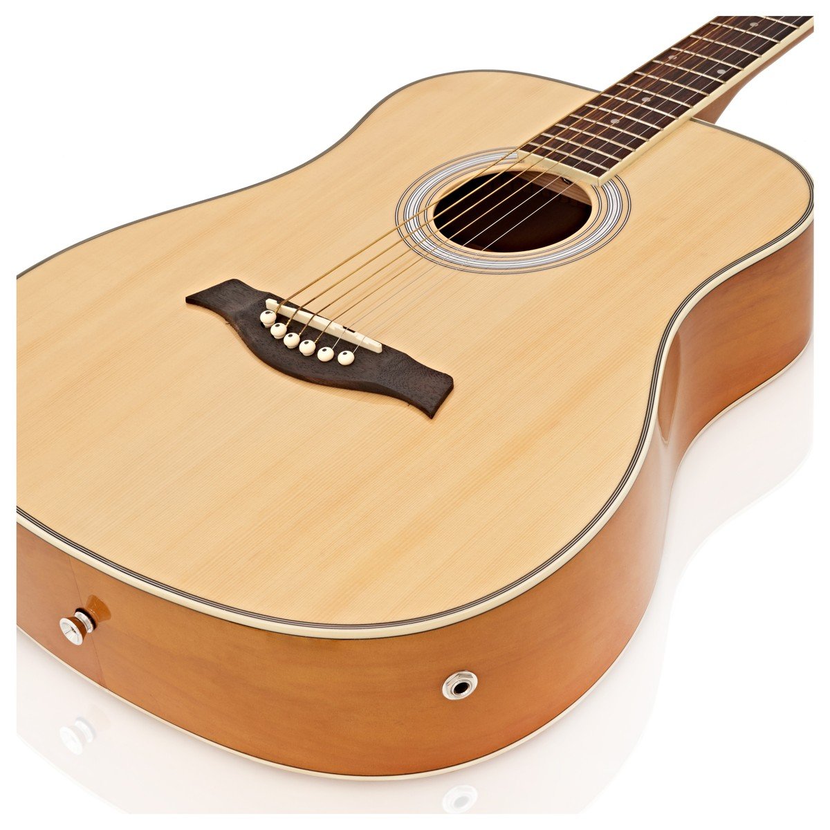 3 4 Travel Electro Acoustic Guitar By Gear4music Natural Discount Musical01 Shop