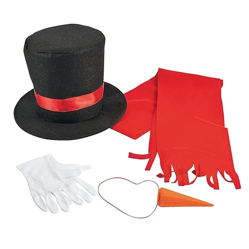 Adult Snowman Costume Kit Piece Set Winter Frosty Costumes