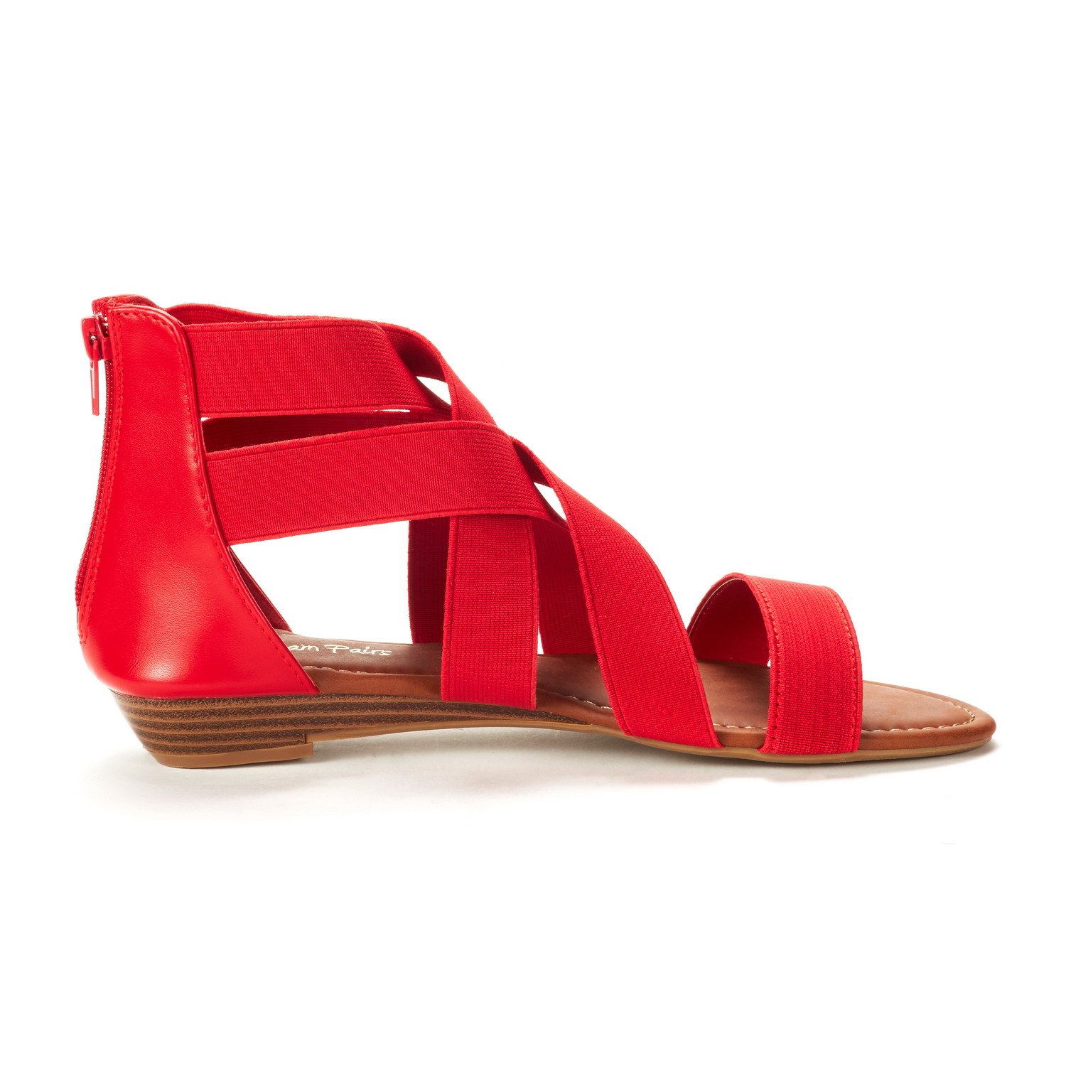 DREAM PAIRS Women's Elastic Ankle Strap Low Wedges Sandals - Image 4
