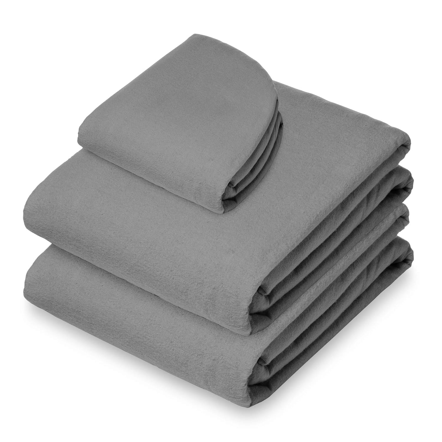 Saloniture 3-Piece Flannel Massage Table Sheet Set - Soft Cotton Facial Bed Cover - Includes Flat and Fitted Sheets with Face Cradle Cover - Black : Beauty